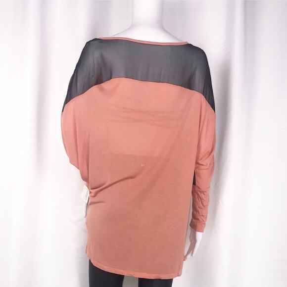 Blue Life Peach & Black Chiffon Eclipse Blouse SzS - Picture 13 of 16